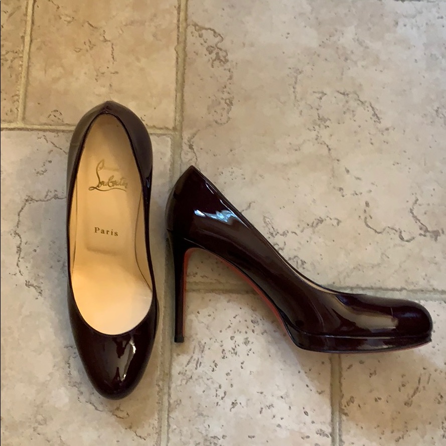 Louboutin New Simple Pump 100 Patent Lie D